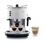 Espreso aparatas De’Longhi ECO 311.W — rankinis 15 barų, 1,4 l vandens bakelis, 2 puodeliai, šildymas, stalviršinis