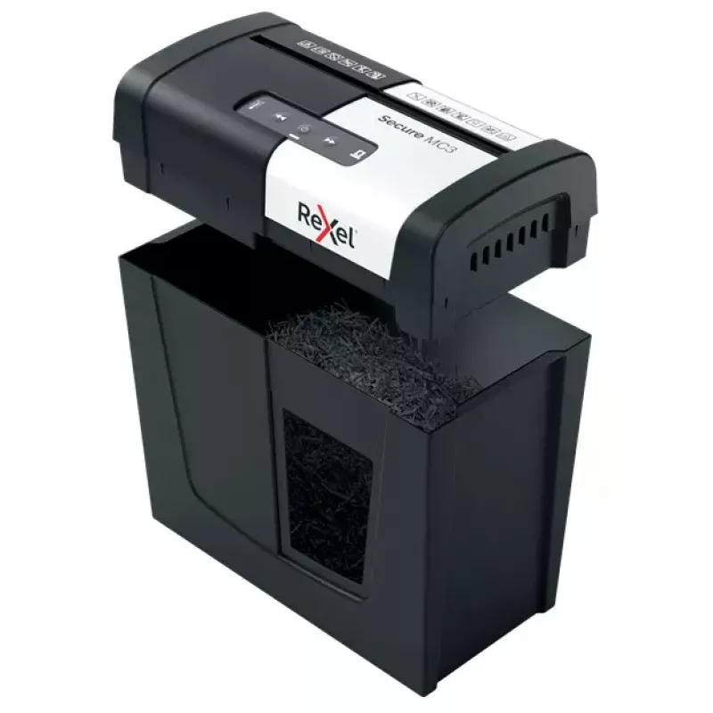Rexel Secure MC3 Whisper-Shred mikro pjovimo popieriaus smulkintuvas P5