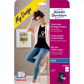 Audinio perkėlimas Avery MD1003 Rašalinis Baltas 210x297mm 4 vnt.