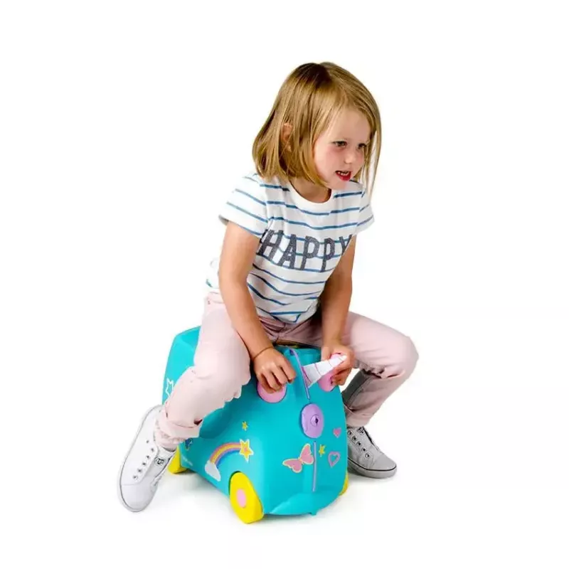 Lagaminas Trunki Una the Unicorn 4 ratukai 18 l rožinė, turkio, geltona