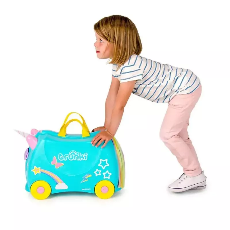 Lagaminas Trunki Una the Unicorn 4 ratukai 18 l rožinė, turkio, geltona