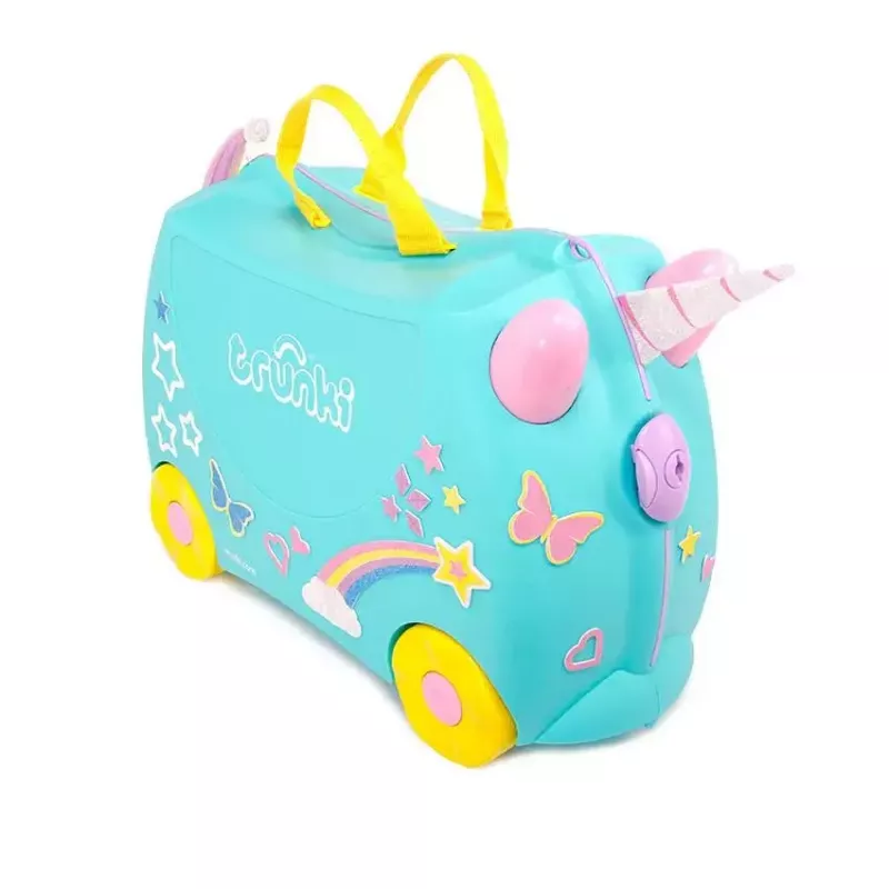 Lagaminas Trunki Una the Unicorn 4 ratukai 18 l rožinė, turkio, geltona