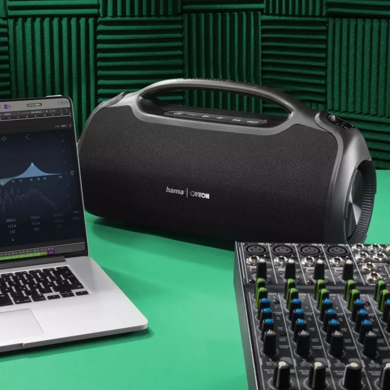 Kolona HAMA UltiMate Pro 120 W, belaidis Bluetooth, atspari vandeniui, įmontuota baterija, USB-C įkrovimas