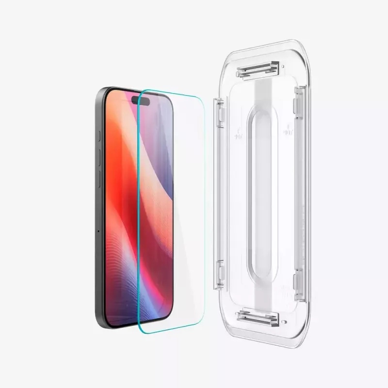 Ekrano apsauga Spigen GLAS.tR EZ Fit Apple iPhone 16 Pro Grūdintas stiklas Skaidrus 2 vnt.