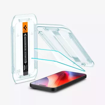 Ekrano apsauga Spigen GLAS.tR EZ Fit Apple iPhone 16 Pro Grūdintas stiklas Skaidrus 2 vnt.