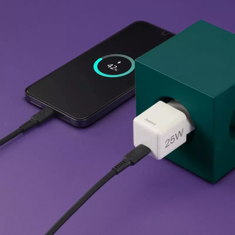 Hama 00201981 mobiliojo įrenginio įkroviklis Ausinėms, išorinėms baterijoms, išmaniesiems telefonams, planšetėms Balta Kintamoji srovė Greitas įkrovimas Vidaus