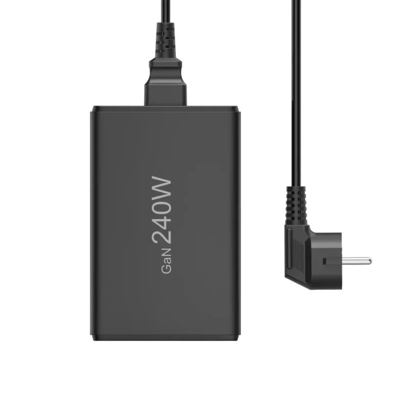 Įkrovimo stotelė HAMA 201977, bendra galia 240 W, 4× USB-C, 1× USB-A, juoda