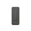 Įkrovimo stotelė HAMA 201977, bendra galia 240 W, 4× USB-C, 1× USB-A, juoda