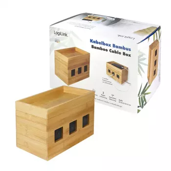 Maitinimo ilgintuvo dėžutė LogiLink KAB0076 medžio spalvos 140x255x165 mm