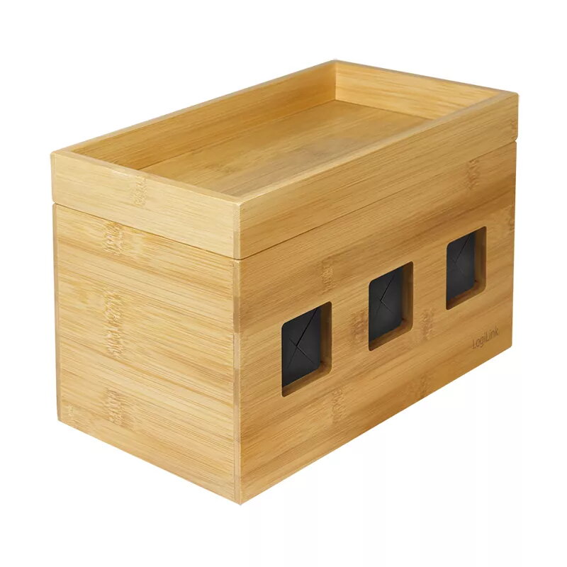 Maitinimo ilgintuvo dėžutė LogiLink KAB0076 medžio spalvos 140x255x165 mm