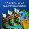 HDMI laidas Vention 8K 48 Gbps HDMI 2.1 medvilniniu apvalkalu patinas-patinas 1 m mėlynas aliuminis
