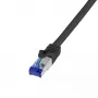 Tinklo kabelis LogiLink C6A143S RJ-45 Cat6a 50 m Juodas
