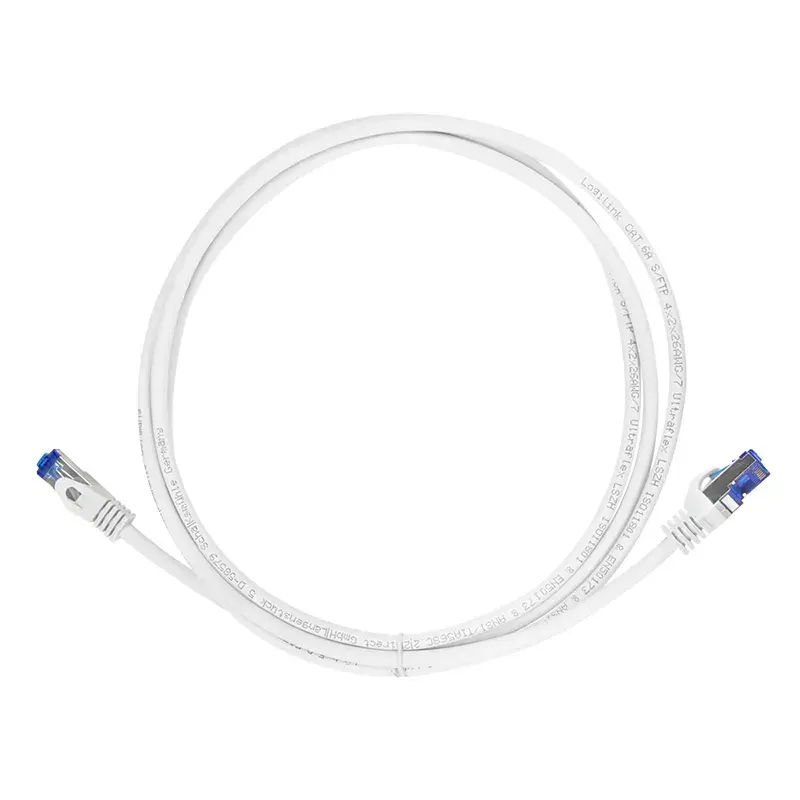 Tinklo kabelis LogiLink C6A041S RJ-45 Cat6a 1,5 m baltas