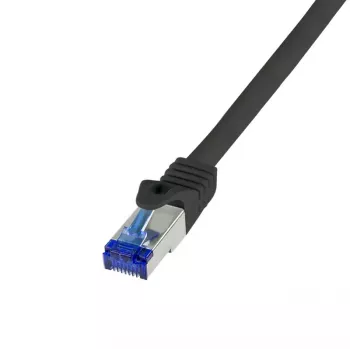 Tinklo kabelis LogiLink C6A013S RJ-45 Cat6a 0,25 m juodas