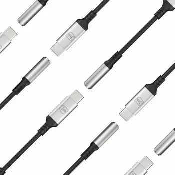 3,5 mm USB laidas 3MK 3,5 mm lizdas 1 vnt. USB-C į 3,5 mm lizdą