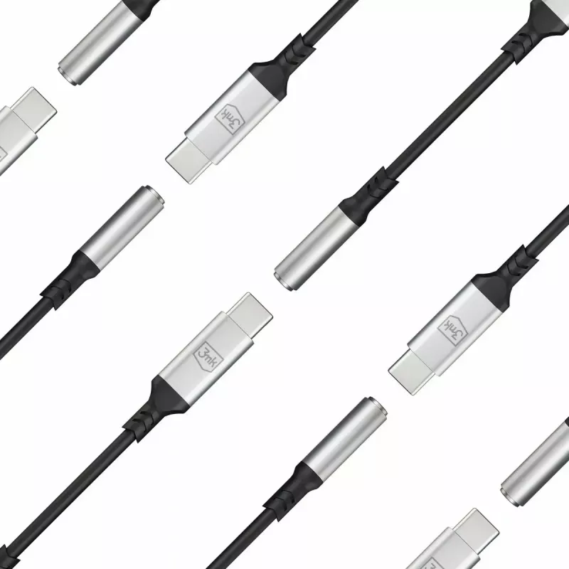 3,5 mm USB laidas 3MK 3,5 mm lizdas 1 vnt. USB-C į 3,5 mm lizdą