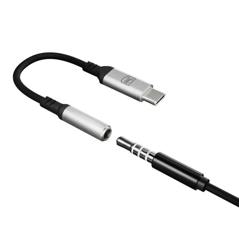 3,5 mm USB laidas 3MK 3,5 mm lizdas 1 vnt. USB-C į 3,5 mm lizdą