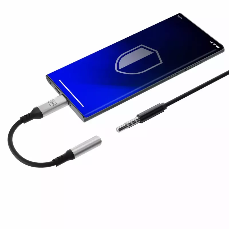 3,5 mm USB laidas 3MK 3,5 mm lizdas 1 vnt. USB-C į 3,5 mm lizdą