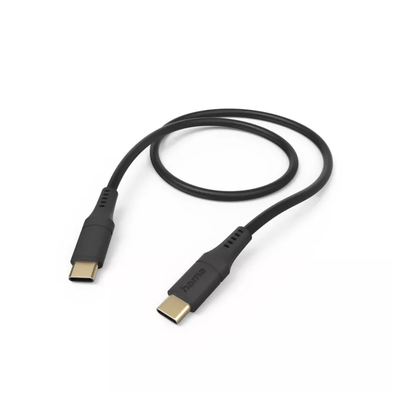 Hama lankstus USB laidas USB 2.0 1,5 m USB C juodas