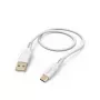 Hama lankstus USB laidas USB 2.0 1,5 m USB A USB C baltas