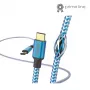 Hama Atspindintis USB laidas USB 2.0 1,5 m USB C Mėlynas
