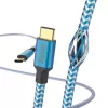 Hama Atspindintis USB laidas USB 2.0 1,5 m USB C Mėlynas