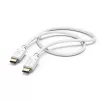 Hama įkrovimo laidas, USB-C - USB-C, 1,5 m, baltas