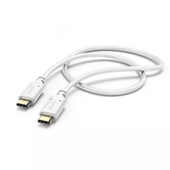 Hama įkrovimo laidas, USB-C - USB-C, 1,5 m, baltas