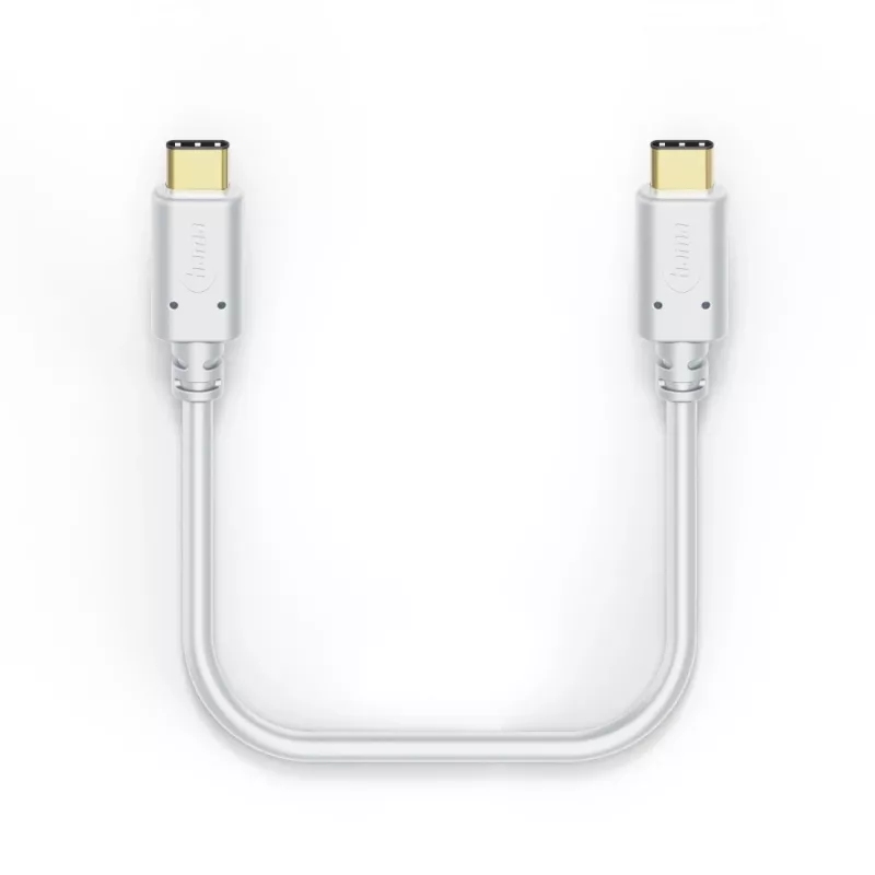 Hama įkrovimo laidas, USB-C - USB-C, 1,5 m, baltas