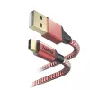 Hama atspindintis USB kabelis USB 2.0 1,5 m USB A USB C raudonas
