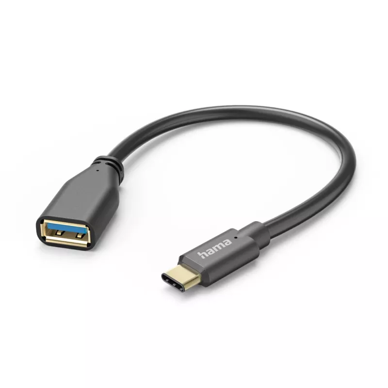 Hama 00201605 USB kabelis USB 3.2 Gen 1 (3.1 Gen 1) 0,15 m USB C USB A juodas