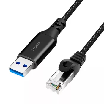 Tinklo kabelis LogiLink CU0406 RJ-45 Cat6 10 m Juodas