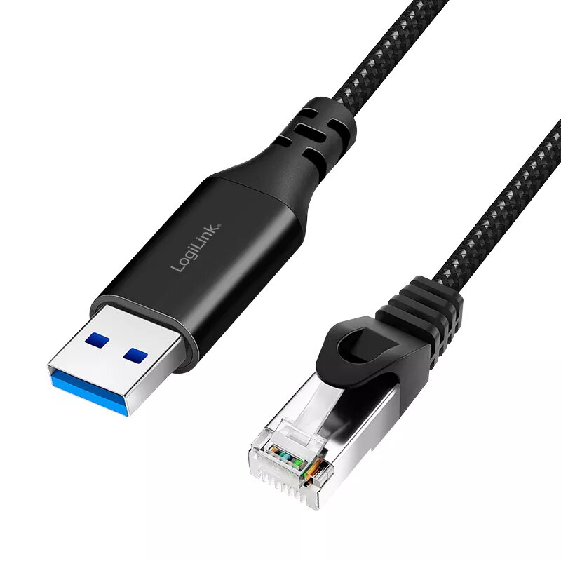 Tinklo kabelis LogiLink CU0406 RJ-45 Cat6 10 m Juodas