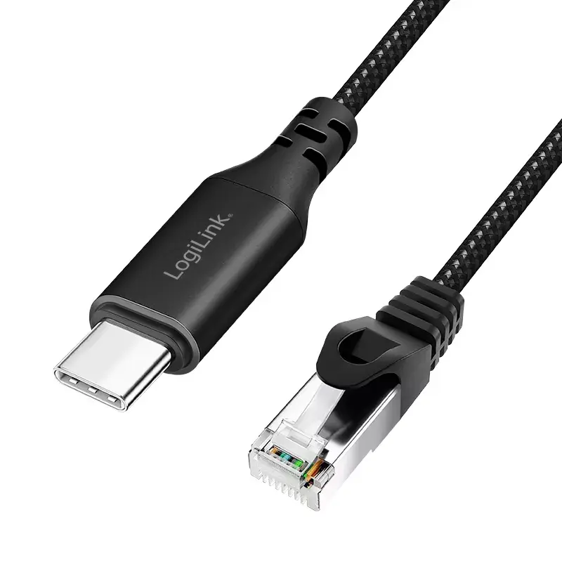 Tinklo kabelis LogiLink CU0413 RJ-45 Cat6 3 m Juodas