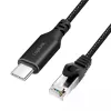 Tinklo kabelis LogiLink CU0416 RJ-45 Cat6 10 m Juodas
