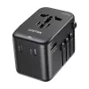Maitinimo kištuko adapteris UNITEK P1122ABK01 Universalus Juodas C, G, I tipo