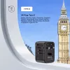 Maitinimo kištuko adapteris UNITEK P1122ABK01 Universalus Juodas C, G, I tipo