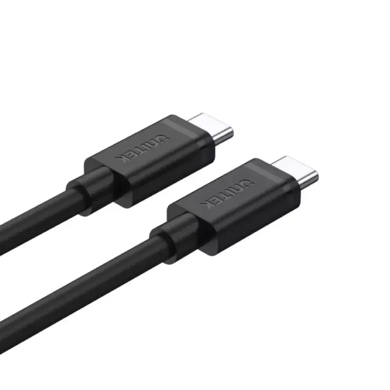 USB C į USB C kabelis Unitek Y-C477BK01-2M, USB 3.2 Gen 1, 2 m, 5 Gbit/s, PD 60 W, juodas