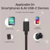 USB C į USB C kabelis Unitek Y-C477BK01-2M, USB 3.2 Gen 1, 2 m, 5 Gbit/s, PD 60 W, juodas