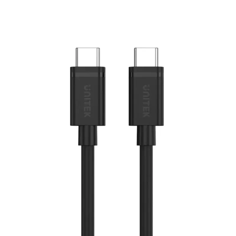 USB C į USB C kabelis Unitek Y-C477BK01-2M, USB 3.2 Gen 1, 2 m, 5 Gbit/s, PD 60 W, juodas