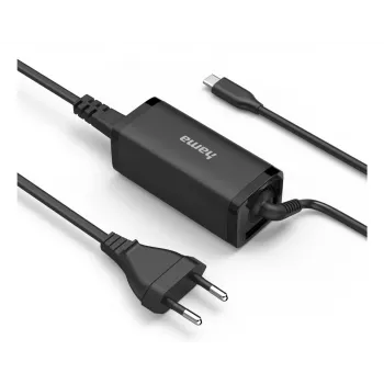 Hama 00200023 maitinimo adapteris 65W juodas vidaus patalpoms nešiojamiesiems kompiuteriams