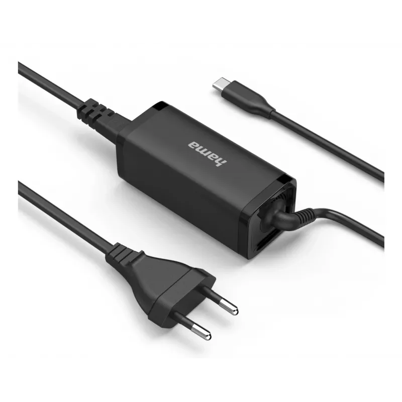 Hama 00200023 maitinimo adapteris 65W juodas vidaus patalpoms nešiojamiesiems kompiuteriams