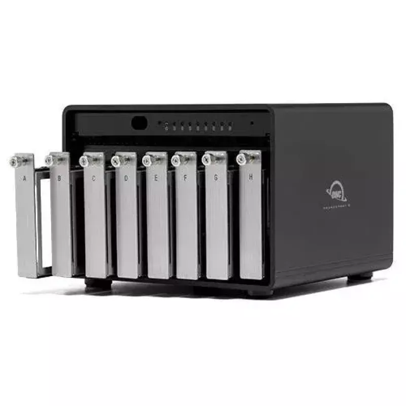 OWC ThunderBay 8 diskų masyvas stalinis juodas 8 diskams HDD SSD