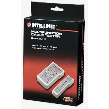 Intellinet daugiafunkcis kabelių testeris, RJ-45 ir RJ-11, UTP/STP/FTP, ekranuoti ir neekranuoti