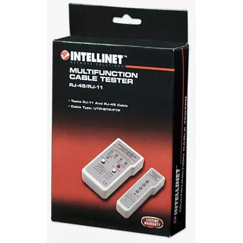 Intellinet daugiafunkcis kabelių testeris, RJ-45 ir RJ-11, UTP/STP/FTP, ekranuoti ir neekranuoti