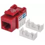 Intellinet Keystone Jack, Cat6, UTP, įspraudžiamas, raudonas