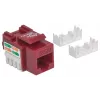 Intellinet Keystone Jack, Cat6, UTP, įspraudžiamas, raudonas