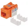 Intellinet Keystone Jack, Cat6, UTP, Punch-down, Oranžinis