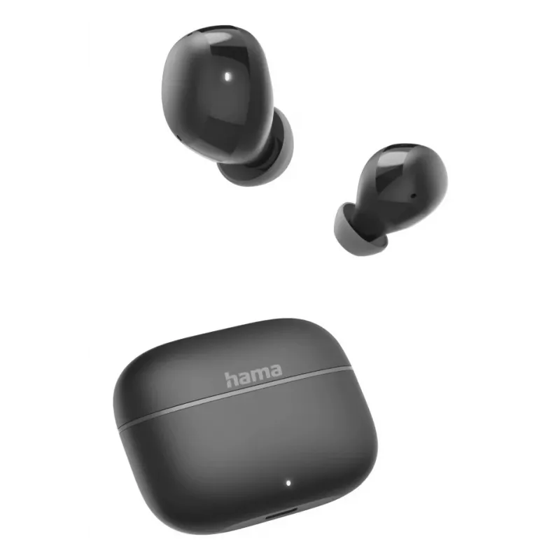 Hama Freedom Buddy II ausinės, tikras belaidis stereofoninis (TWS) Į ausis įdedamos Skambučiai / Muzika Bluetooth Juoda