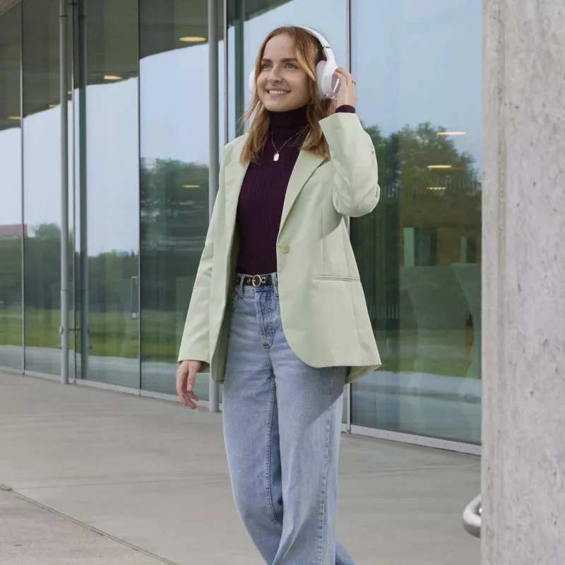 Hama Spirit Calypso III ausinės belaidės ant galvos skambučiams / muzikai Bluetooth žalia, balta